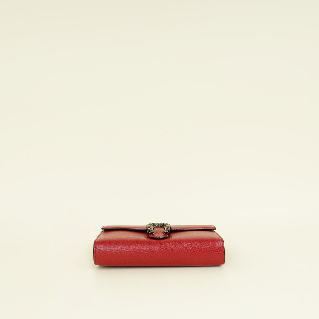 Gucci Red Dionysus Wallet On Chain