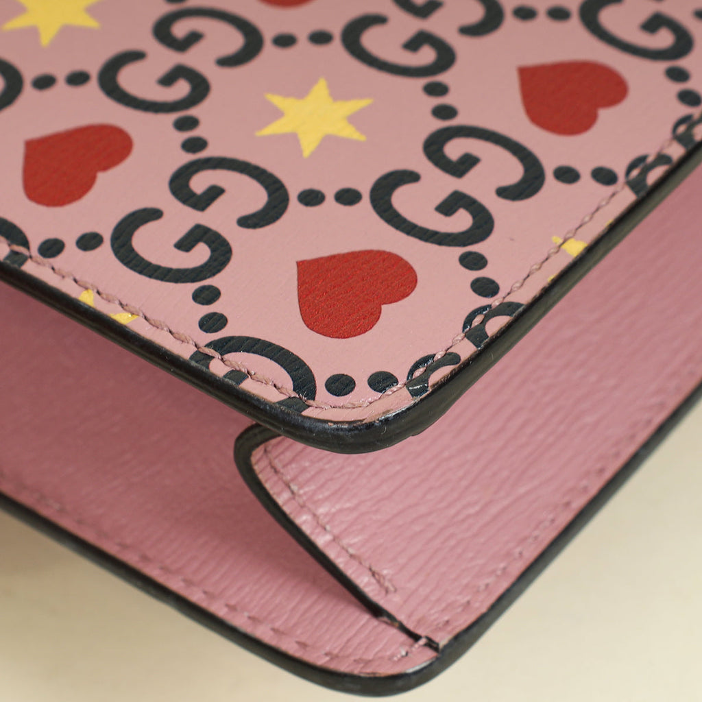 Gucci Pink Multicolor Valentine's Day Exclusive Dionysus Mini Bag