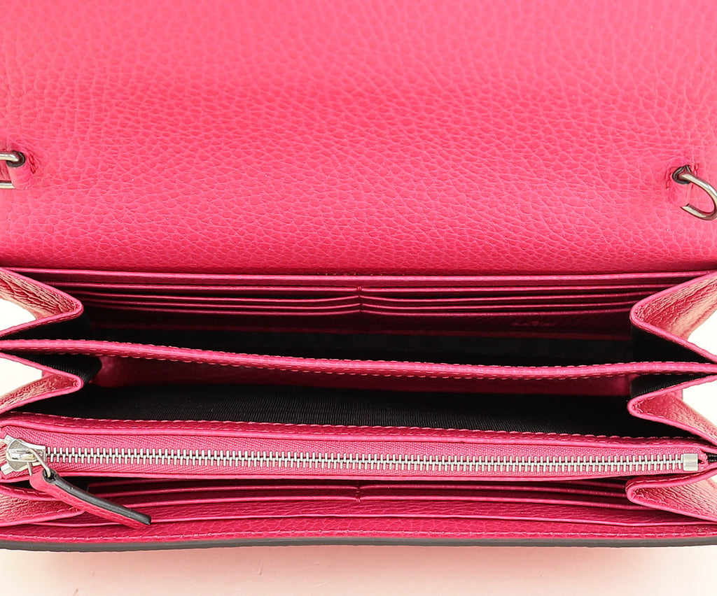 Gucci Fuchsia Dionysus Wallet On Chain