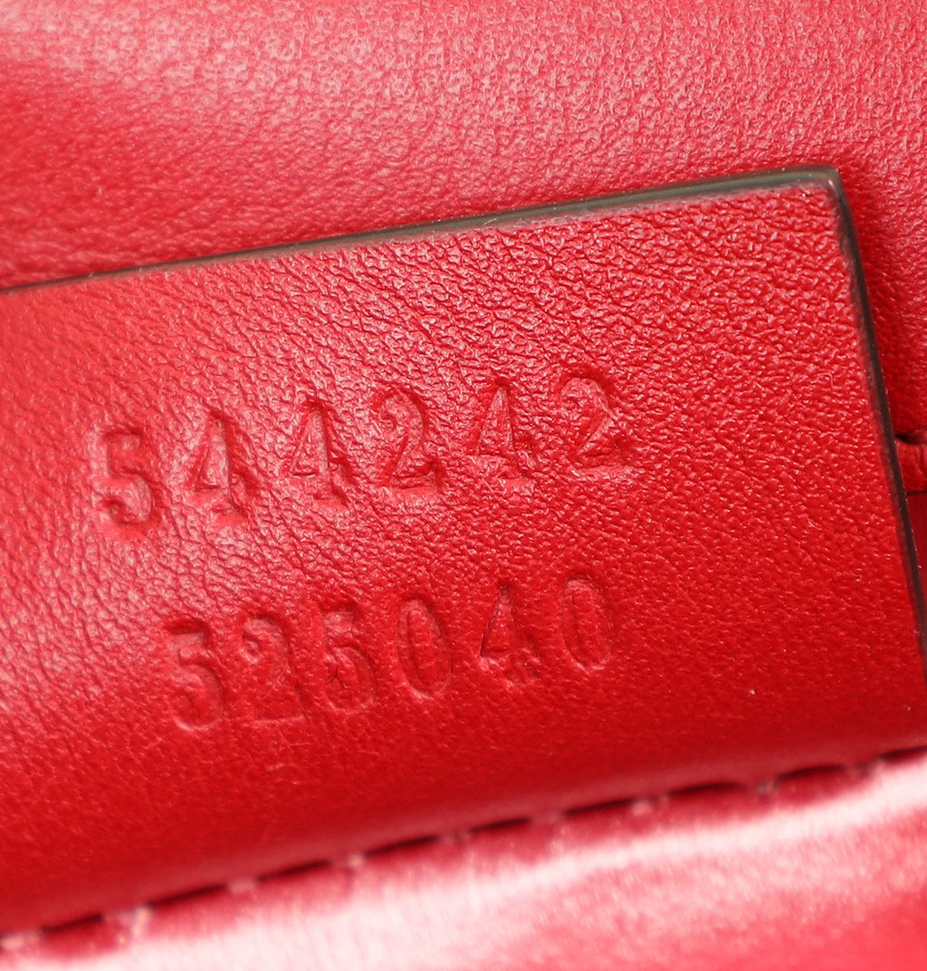 Gucci Red Broadway Small Crossbody Flap Bag