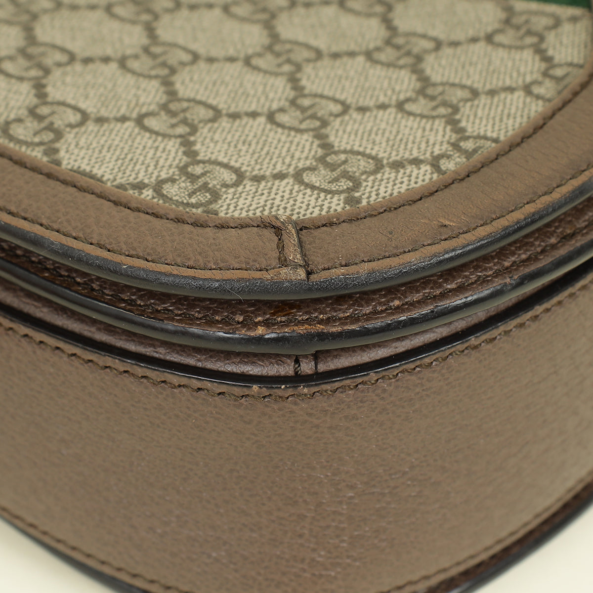 Gucci Bicolor GG Supreme Small Ophidia GG Shoulder Bag