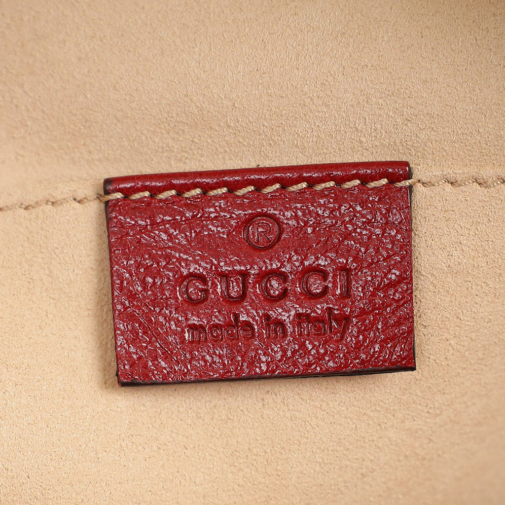 Gucci Bicolor Small Ophidia Suede Dome Shoulder Bag