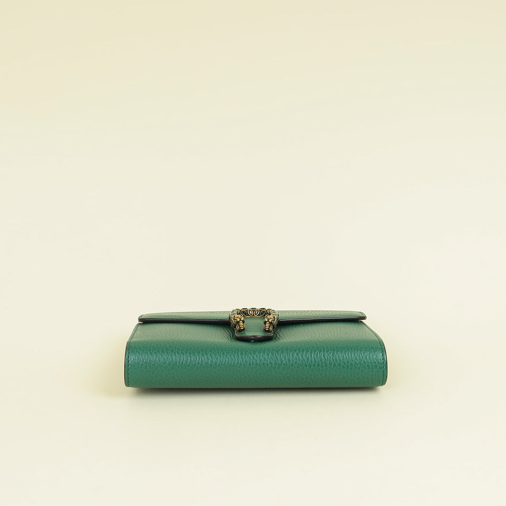 Gucci Emerald Green Dionysus Mini Chain Wallet