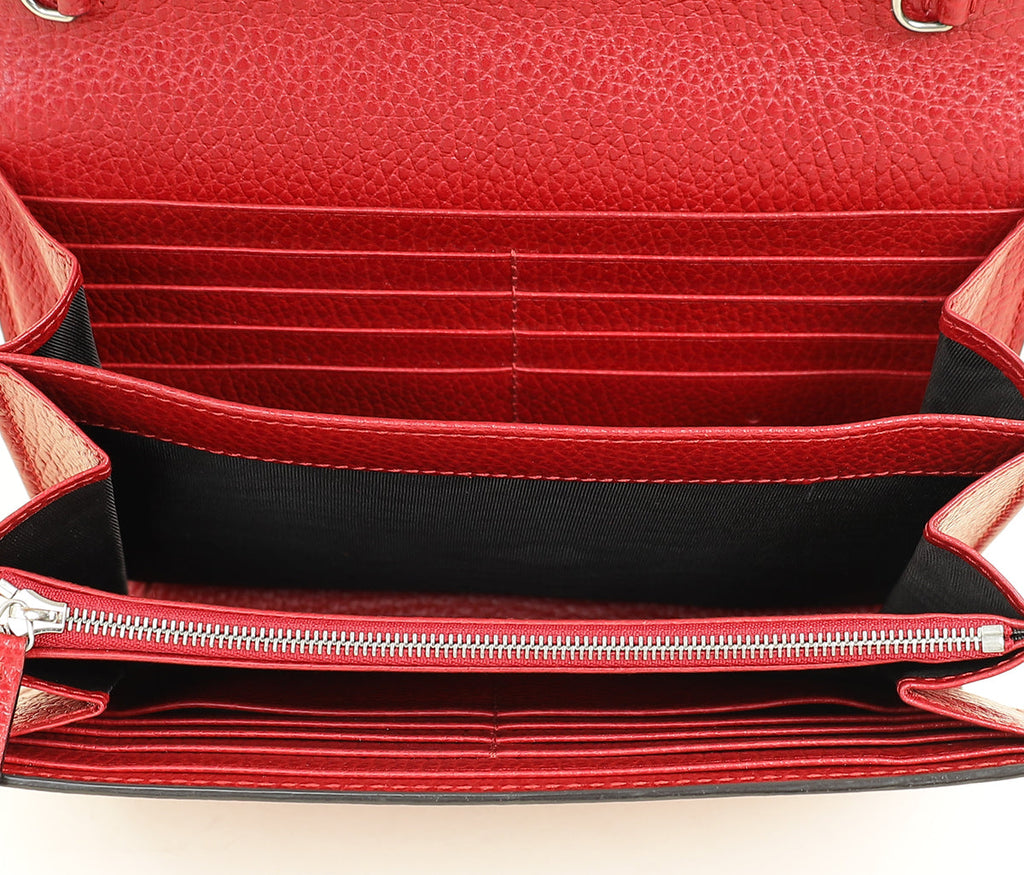 Gucci Red Dionysus Mini Chain Wallet