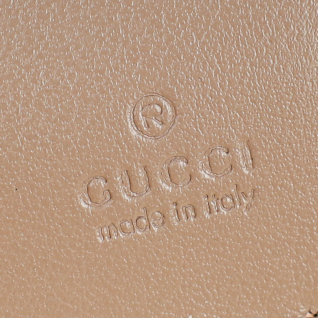 Gucci Taupe GG Marmont Mini Bucket Bag