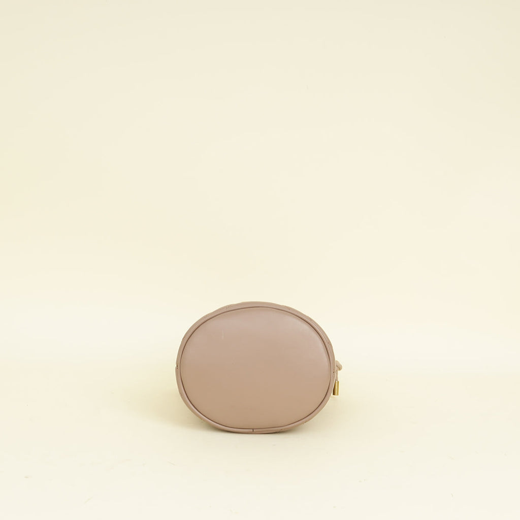 Gucci Taupe GG Marmont Mini Bucket Bag