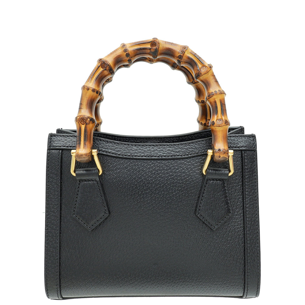 Gucci Black Mini Diana Tote Bag