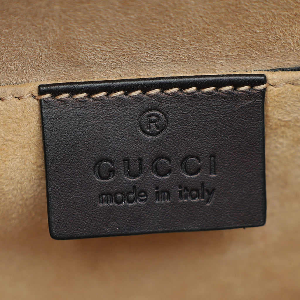 Gucci Black Sylvie Mini Top Handle Bag