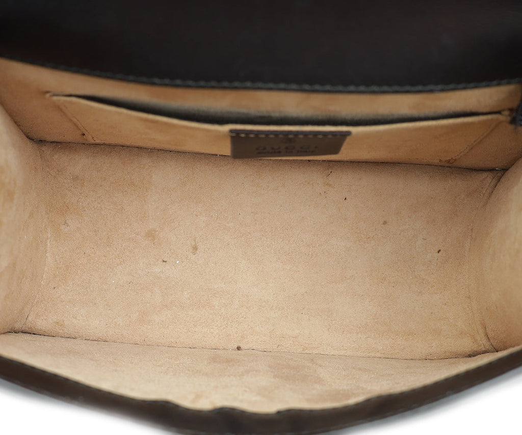 Gucci Black Sylvie Mini Top Handle Bag