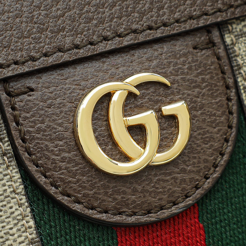 Gucci Ebony GG Supreme Ophidia Small Tote Bag