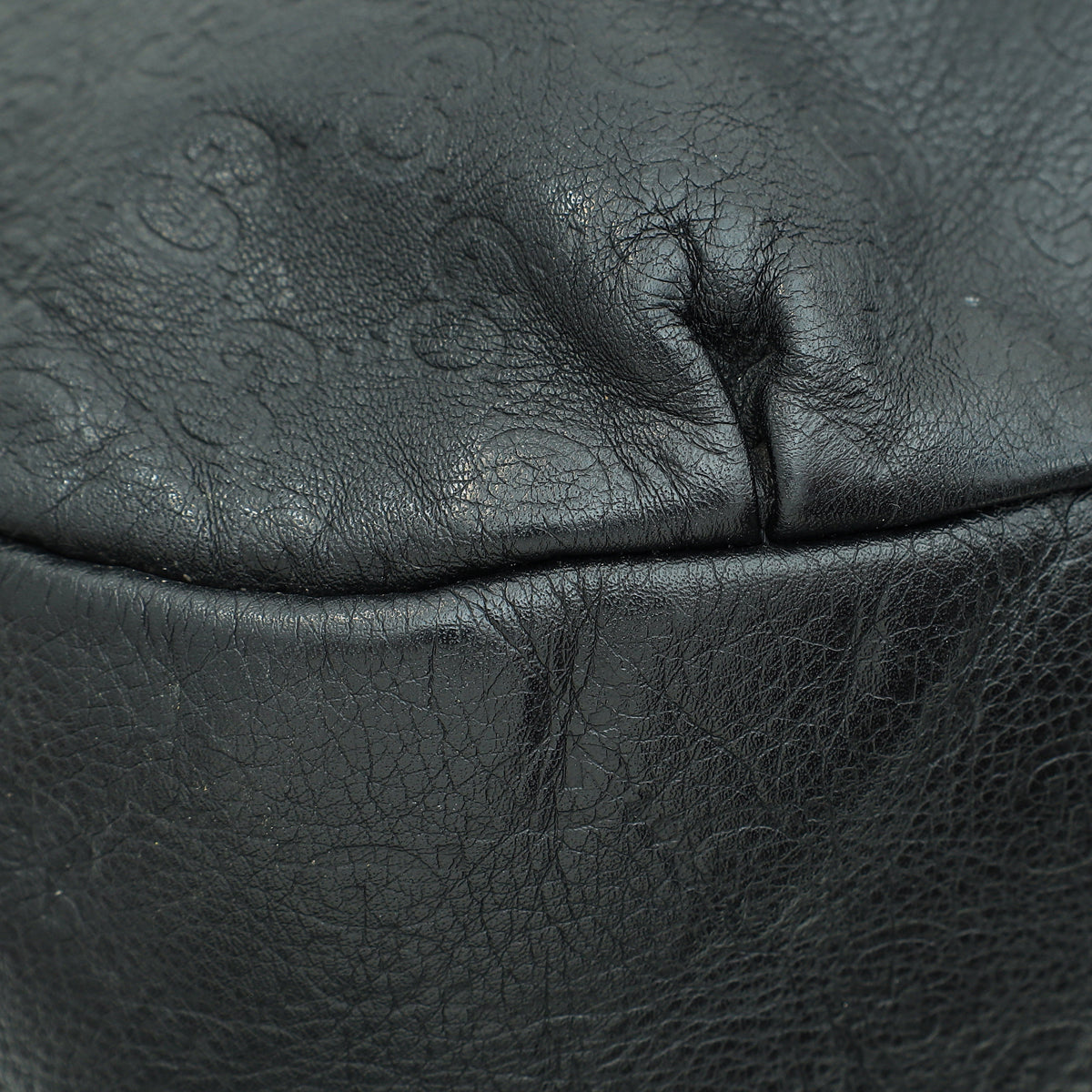 Gucci Black Guccissima New Web Large Hobo Bag