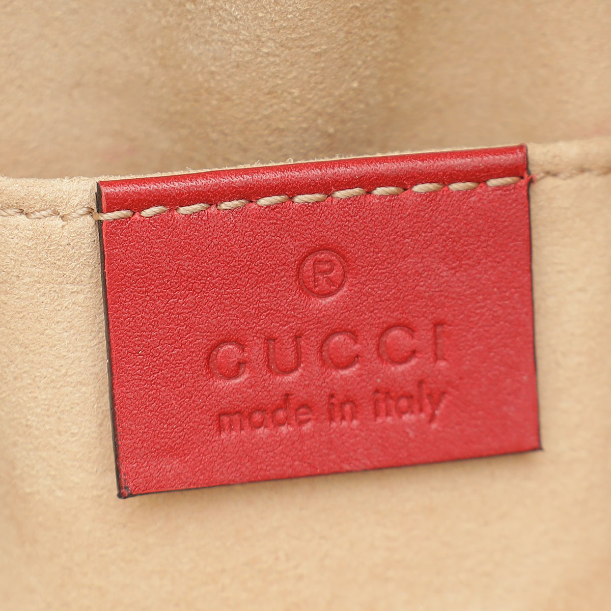 Gucci Red GG Marmont Small Belt Bag