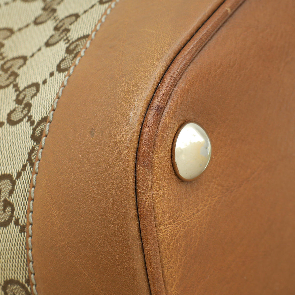 Gucci Bicolor GG Interlocking Dome Satchel Bag