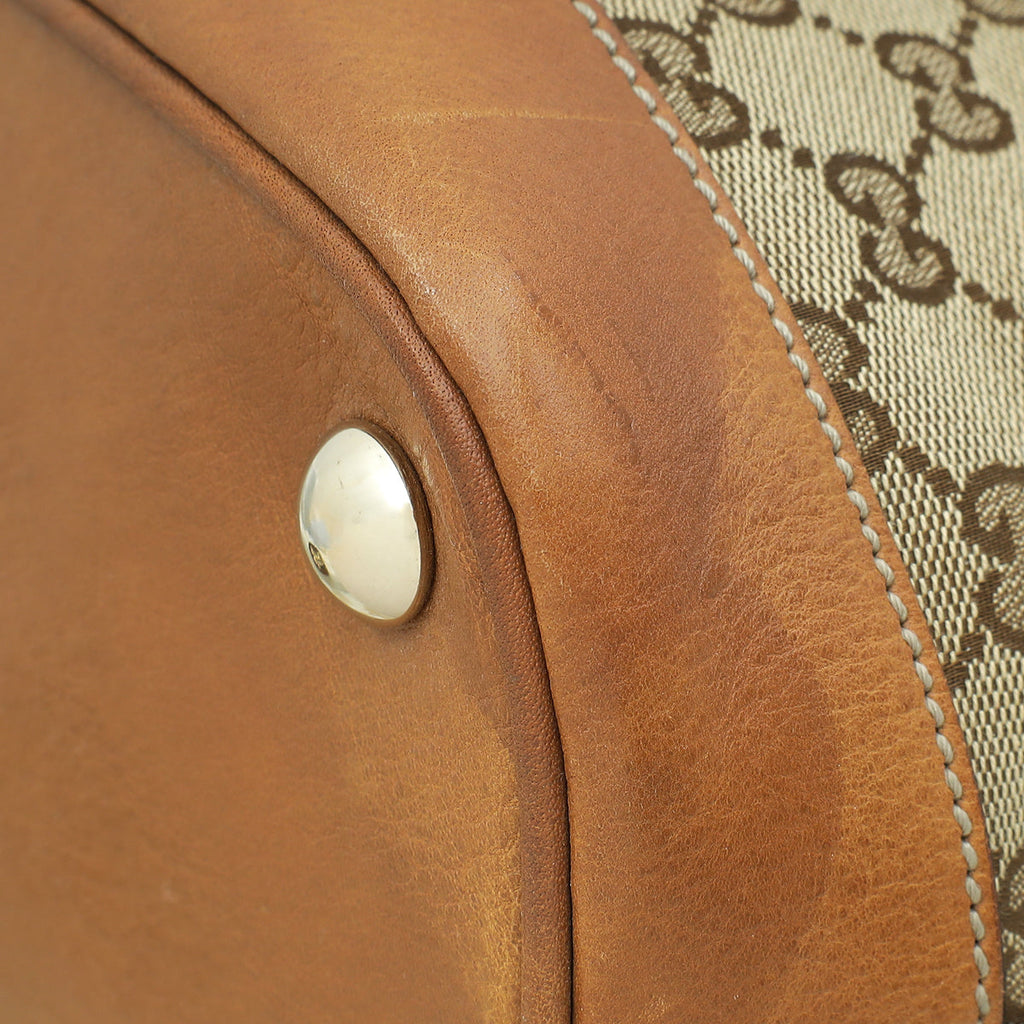 Gucci Bicolor GG Interlocking Dome Satchel Bag