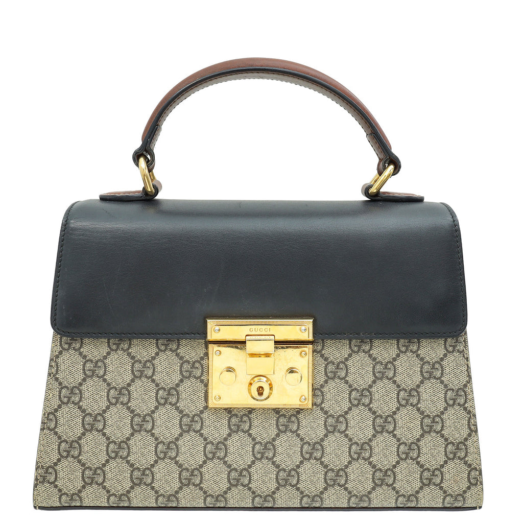 Gucci Tricolor Padlock Top Handle Bag