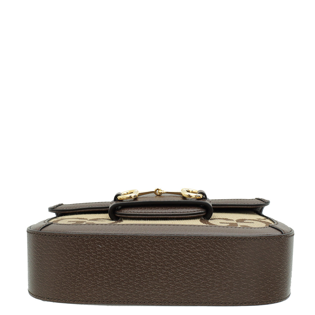 Gucci Ebony GG Horsebit 1955 Mini Shoulder Bag