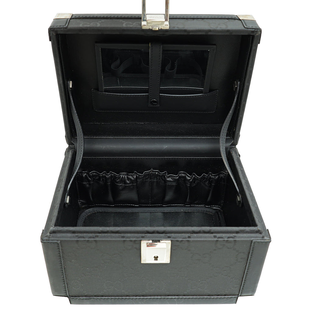 Gucci Black GG Vanity Case