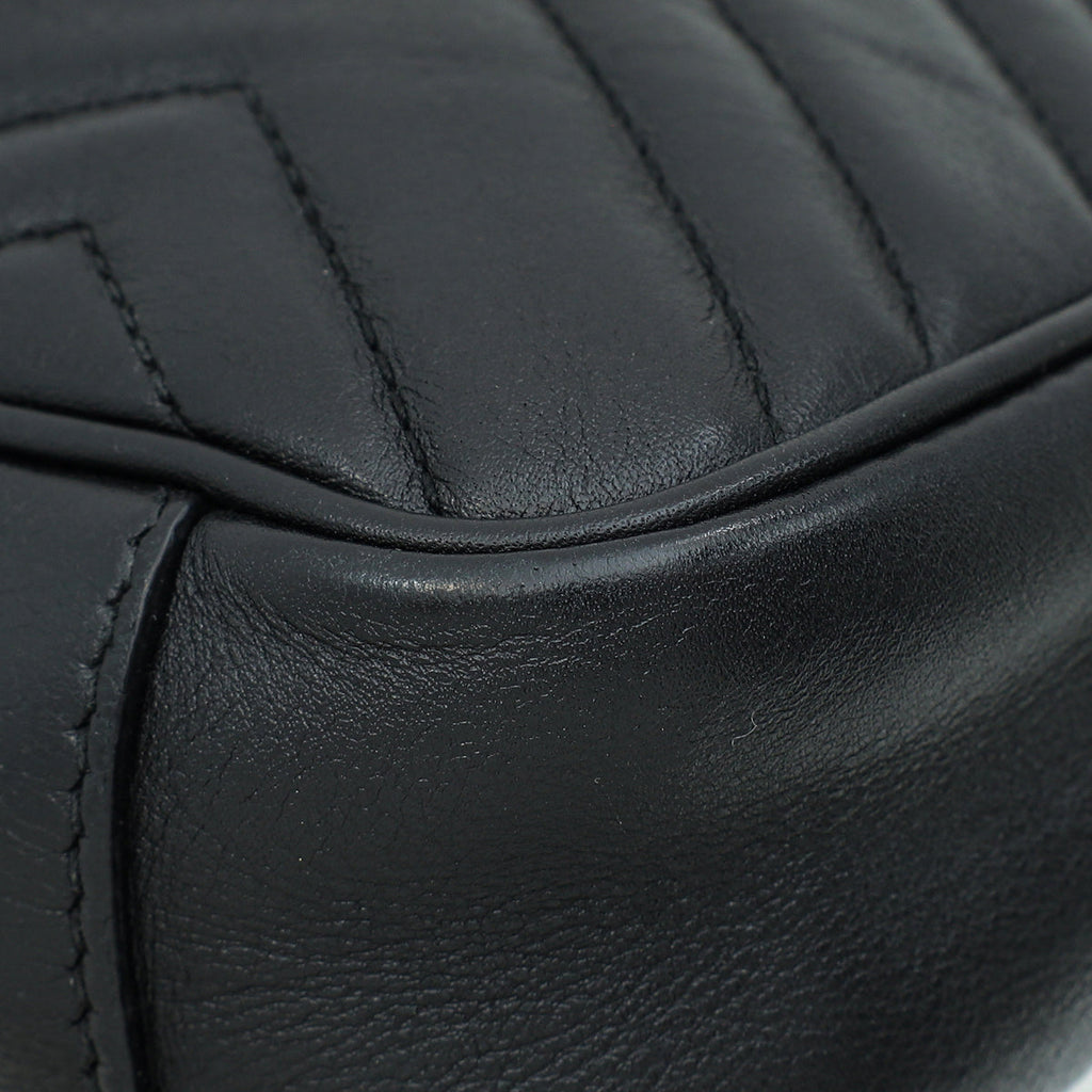 Gucci Black GG Marmont Mini Shoulder Bag
