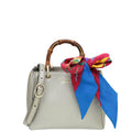 Gucci Champagne Bamboo Mini Shopper Bag W/ Twilly