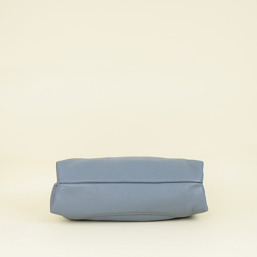 Gucci Dusty Blue Softbit Maxi Shoulder Bag