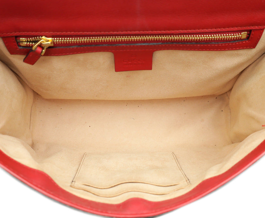 Gucci Bicolor GG Blooms Padlock Flap Mediuum Shoulder Bag