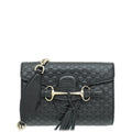 Gucci Black GG Microcannage Emily Mini Bag