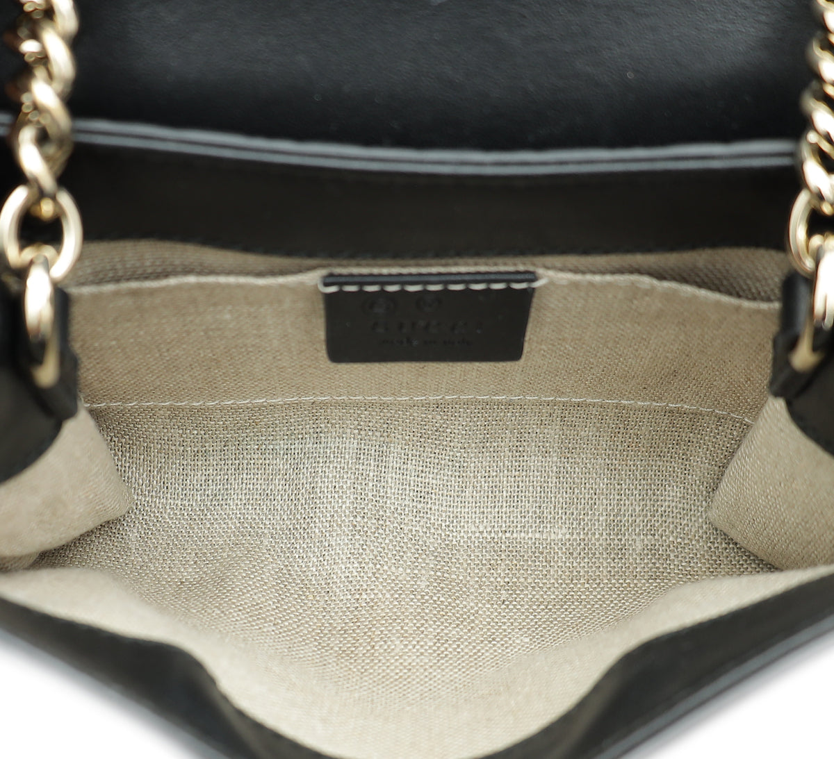 Gucci Black GG Microcannage Emily Mini Bag