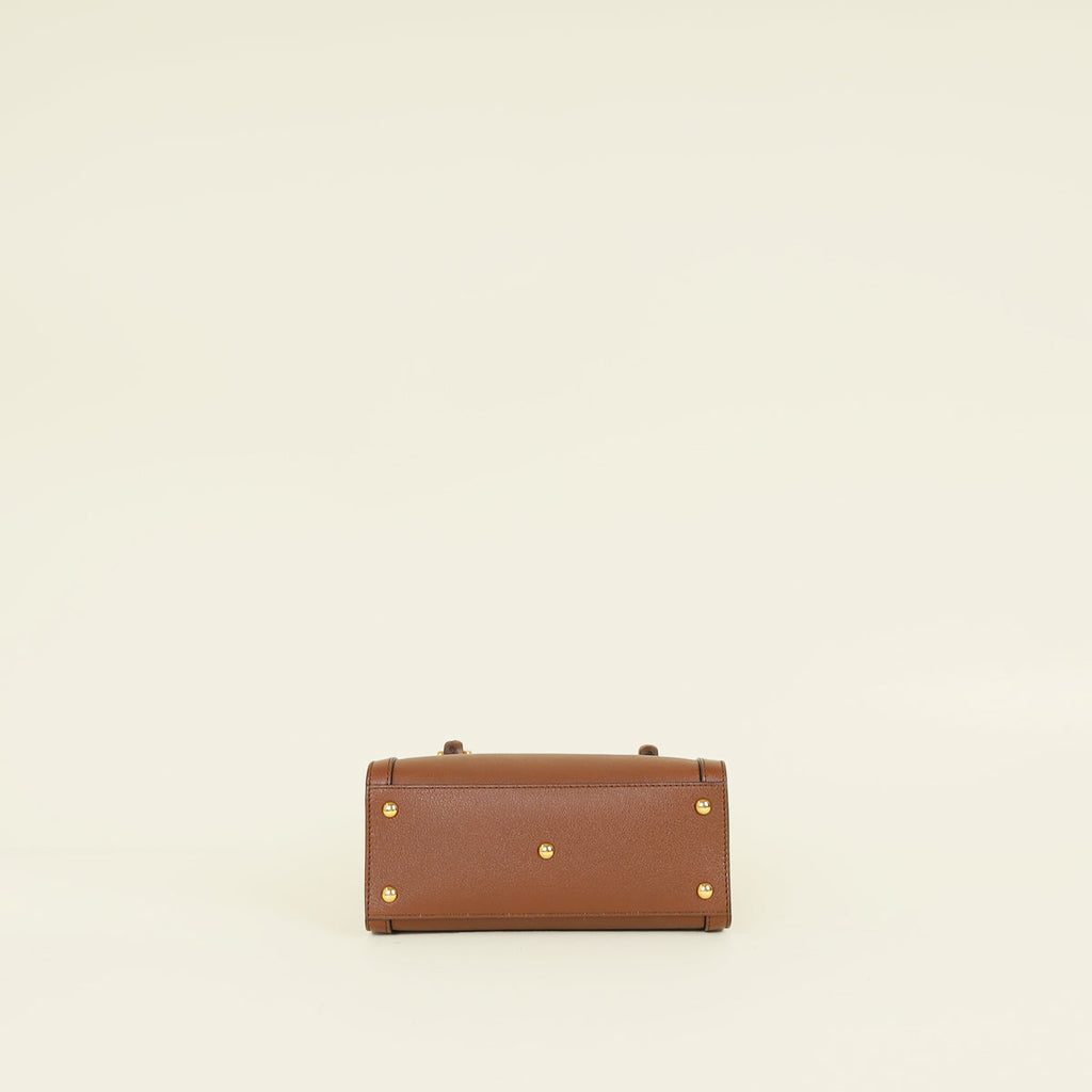 Gucci Brown Mini Diana Tote Bag