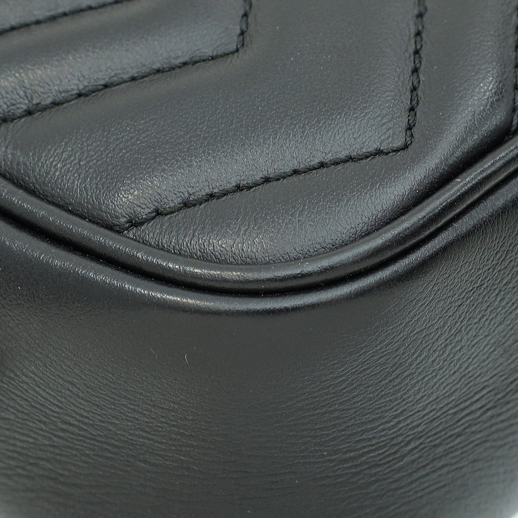 Gucci Black GG Marmont Mini Camera Bag