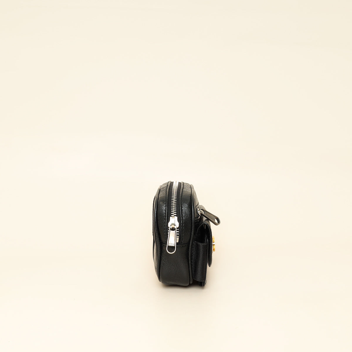 Gucci Black Cracked Morpheus Belt Bag