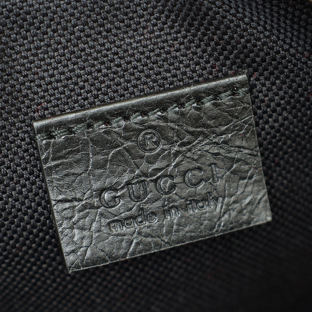 Gucci Black Cracked Morpheus Belt Bag