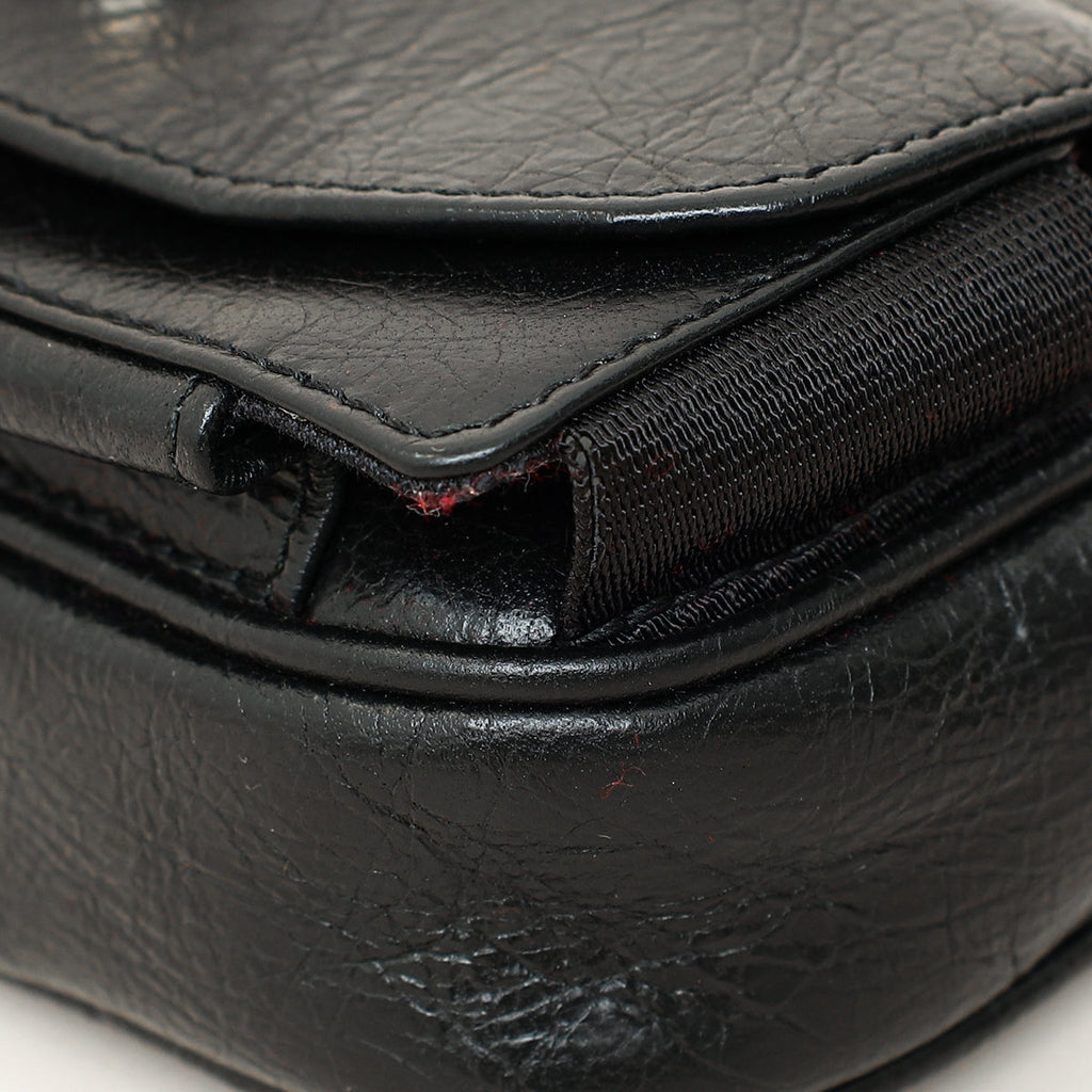 Gucci Black Cracked Morpheus Belt Bag