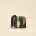 Gucci Black Sylvie Mini Chain Shoulder Bag