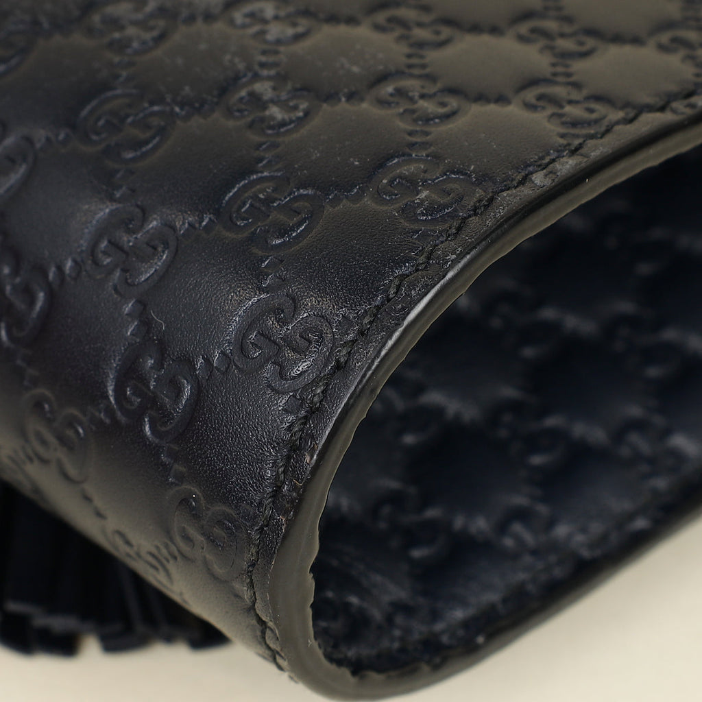 Gucci Navy Blue Guccissima Mini Emily Bag