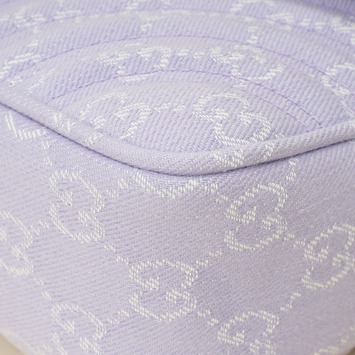 Gucci Lilac GG Denim GG Marmont Medium Shoulder Bag