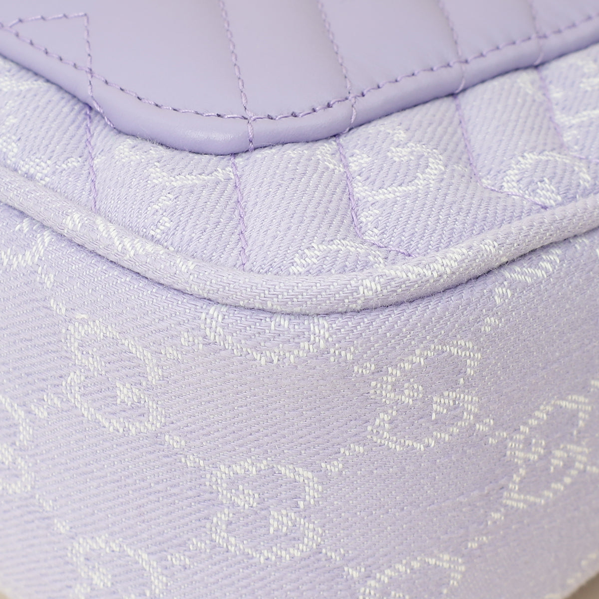 Gucci Lilac GG Denim GG Marmont Medium Shoulder Bag