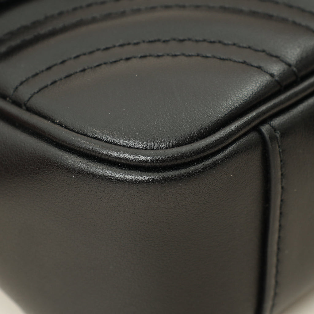 Gucci Black GG Marmont Small Shoulder Bag