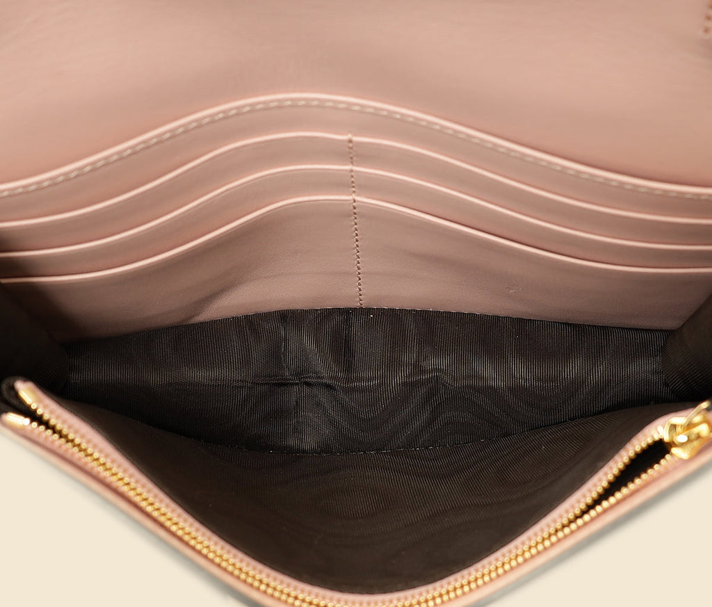 Gucci Light Pink GG Matelasse Wallet on Chain