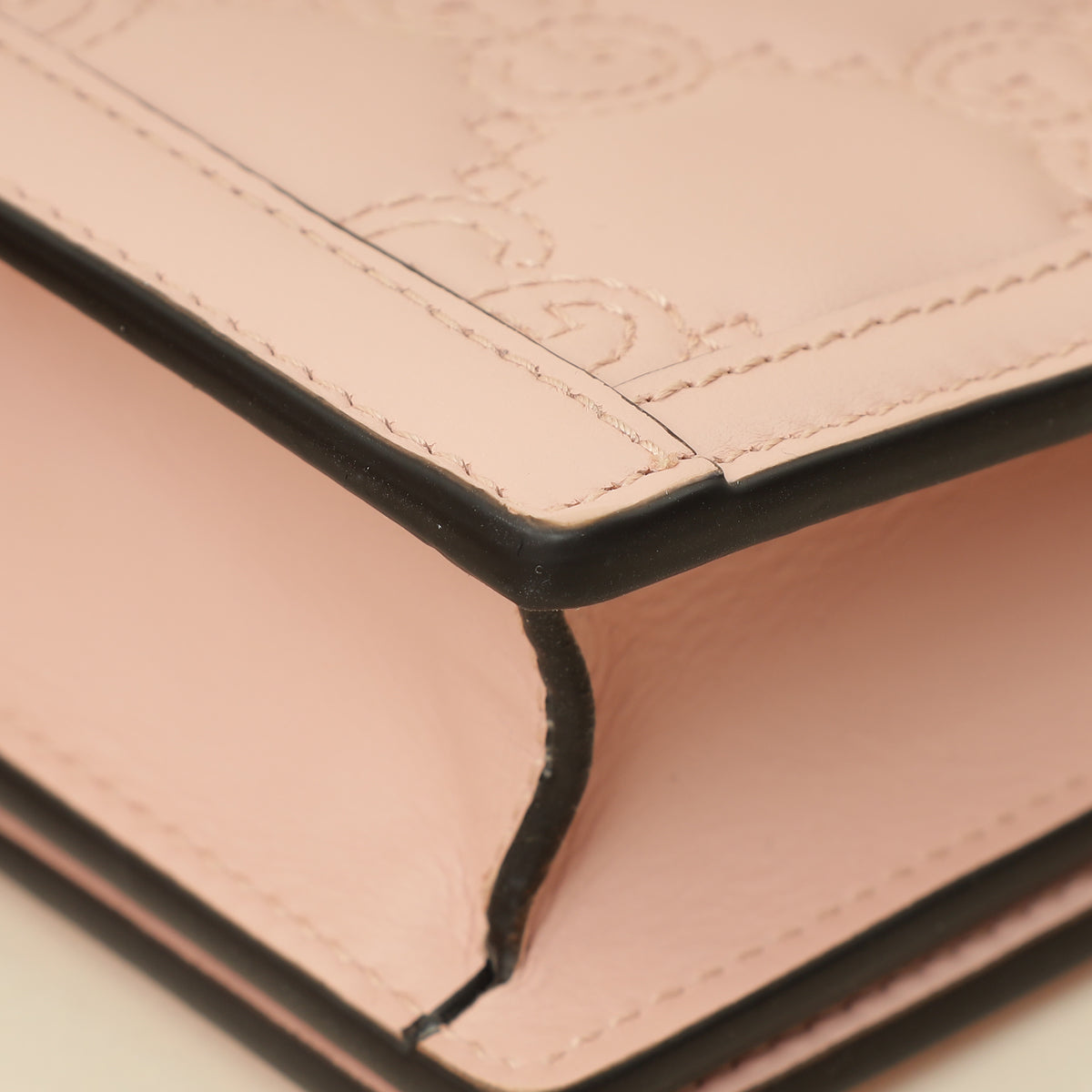 Gucci Light Pink GG Matelasse Wallet on Chain