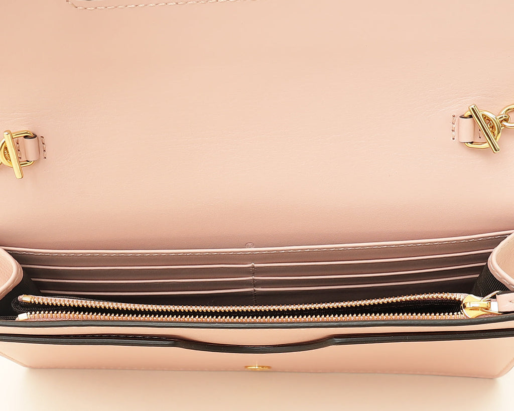 Gucci Light Pink GG Matelasse Wallet on Chain