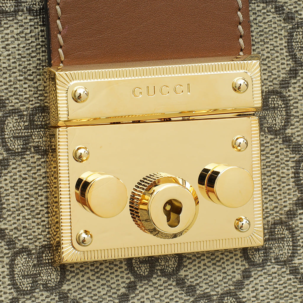 Gucci GG Supreme Padlock Tote Small Bag