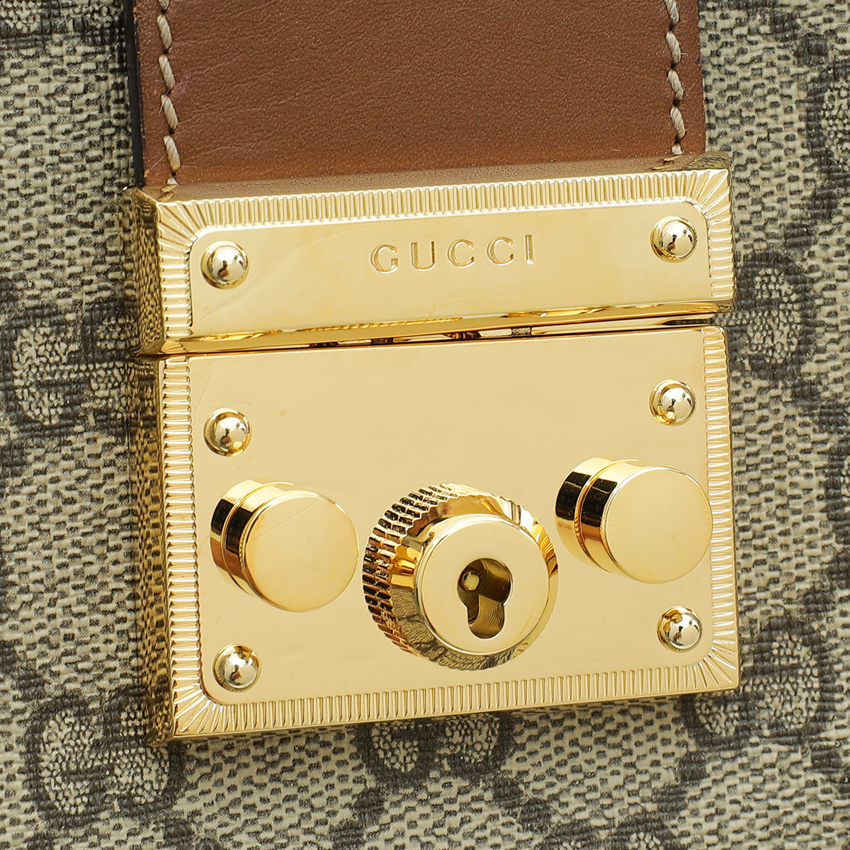 Gucci GG Supreme Padlock Tote Small Bag