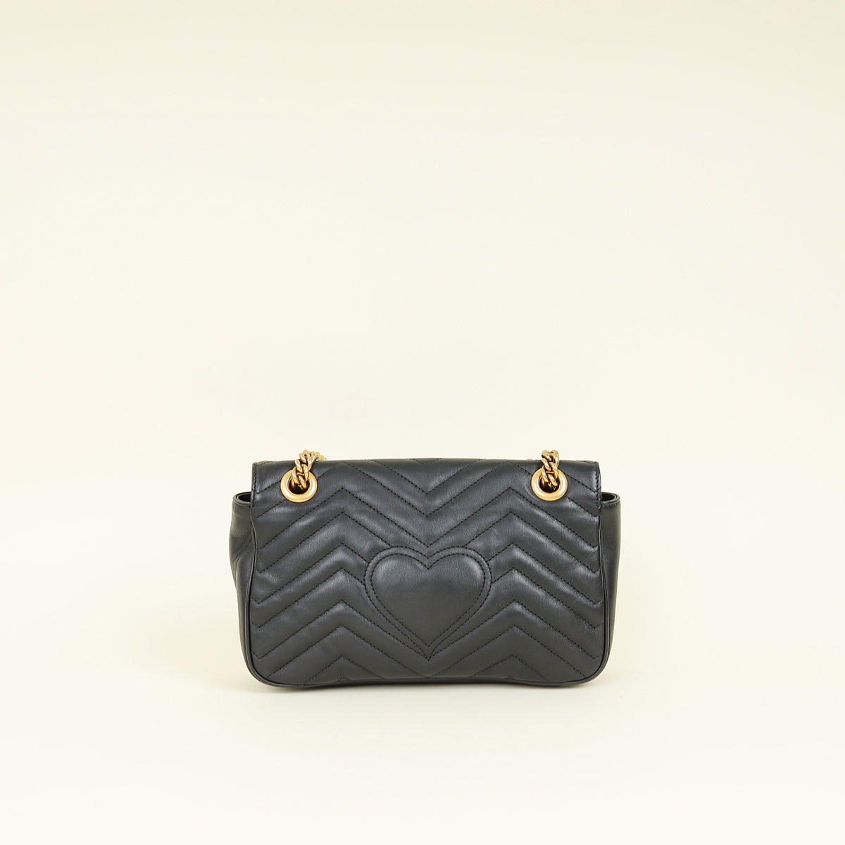 Gucci Black GG Marmont Medium Shoulder Bag
