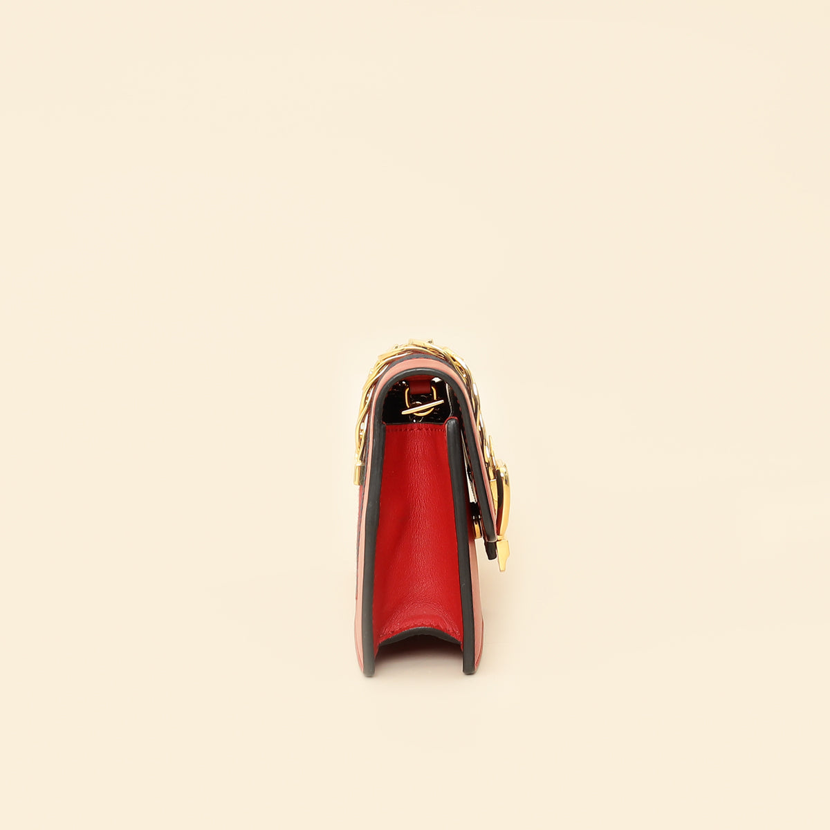 Gucci Red Super Mini Sylvie Chain Bag