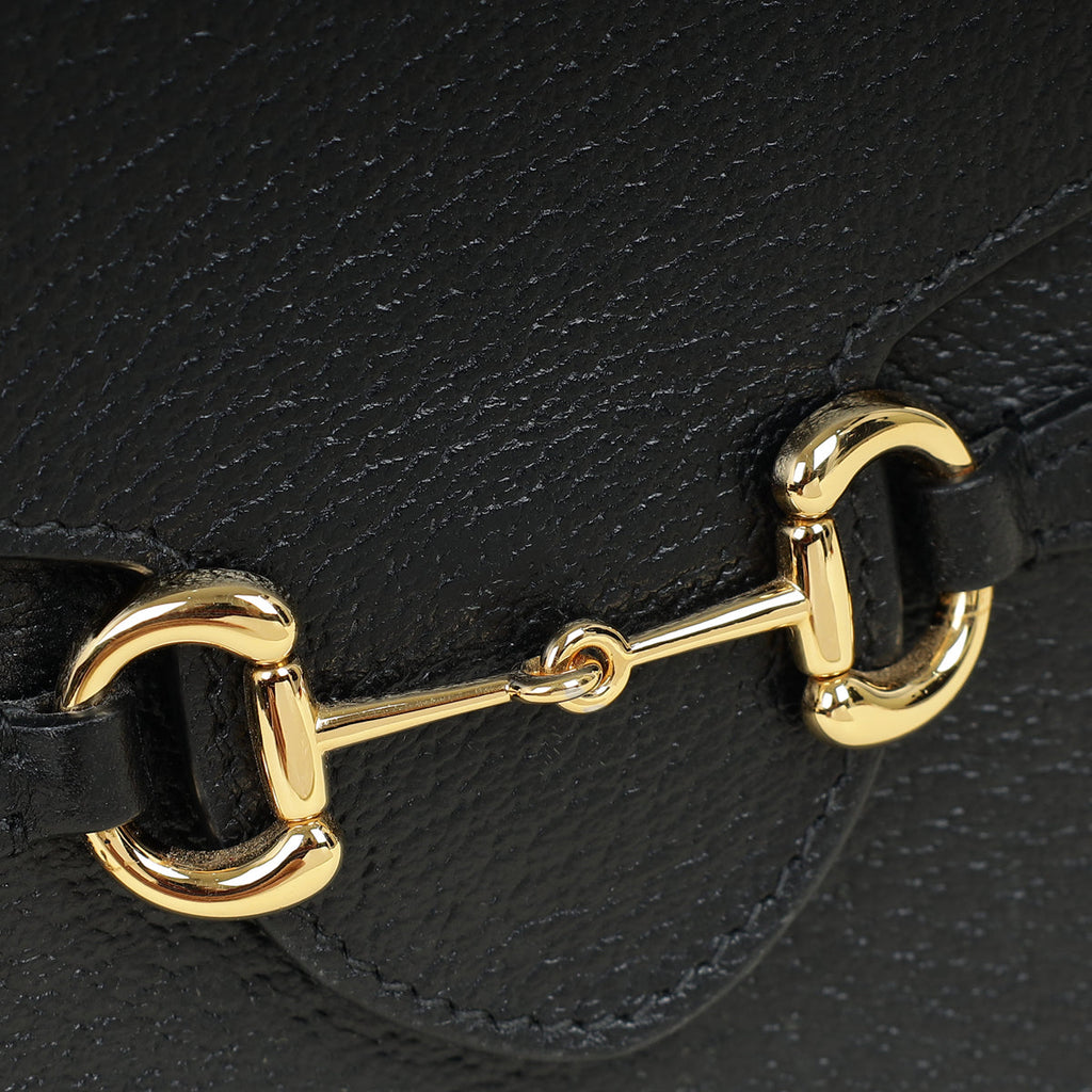 Gucci Black Vertical Horsebit 1955 Crossbody Bag
