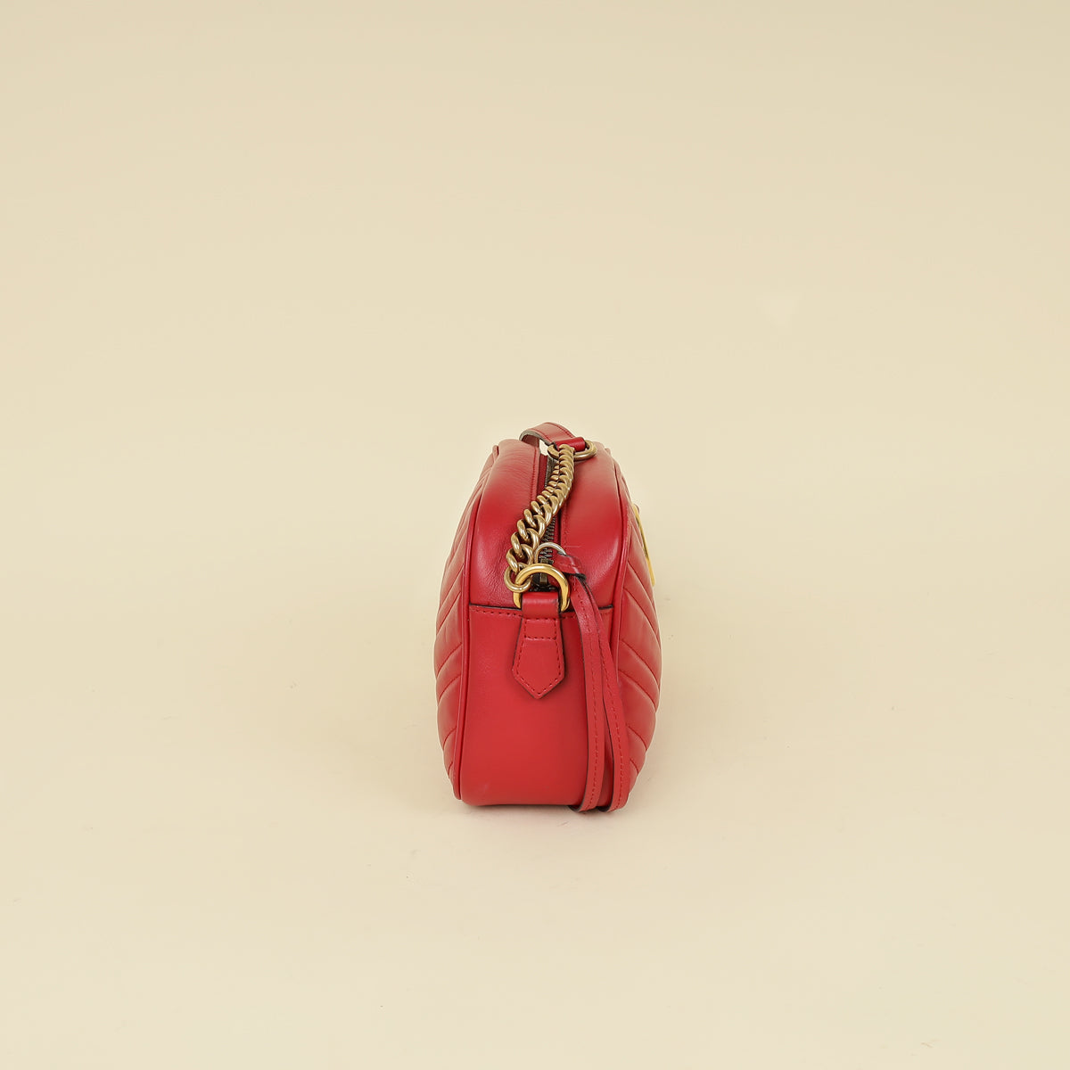 Gucci Red GG Marmont Camera Small Bag