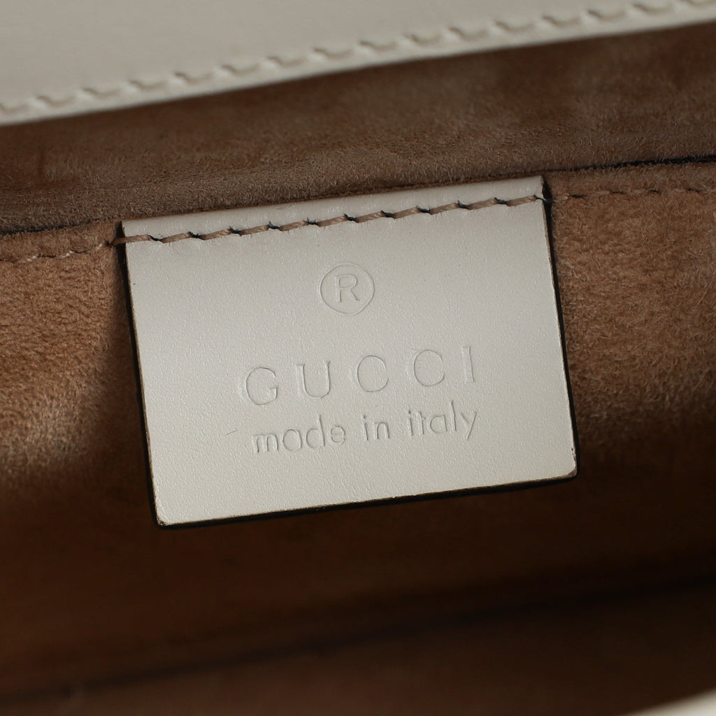 Gucci White Cream Sylvie Mini Shoulder Bag