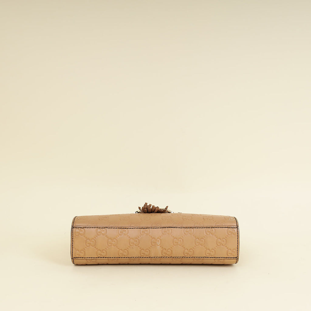 Gucci Beige Guccissima Emily Small Shoulder Bag