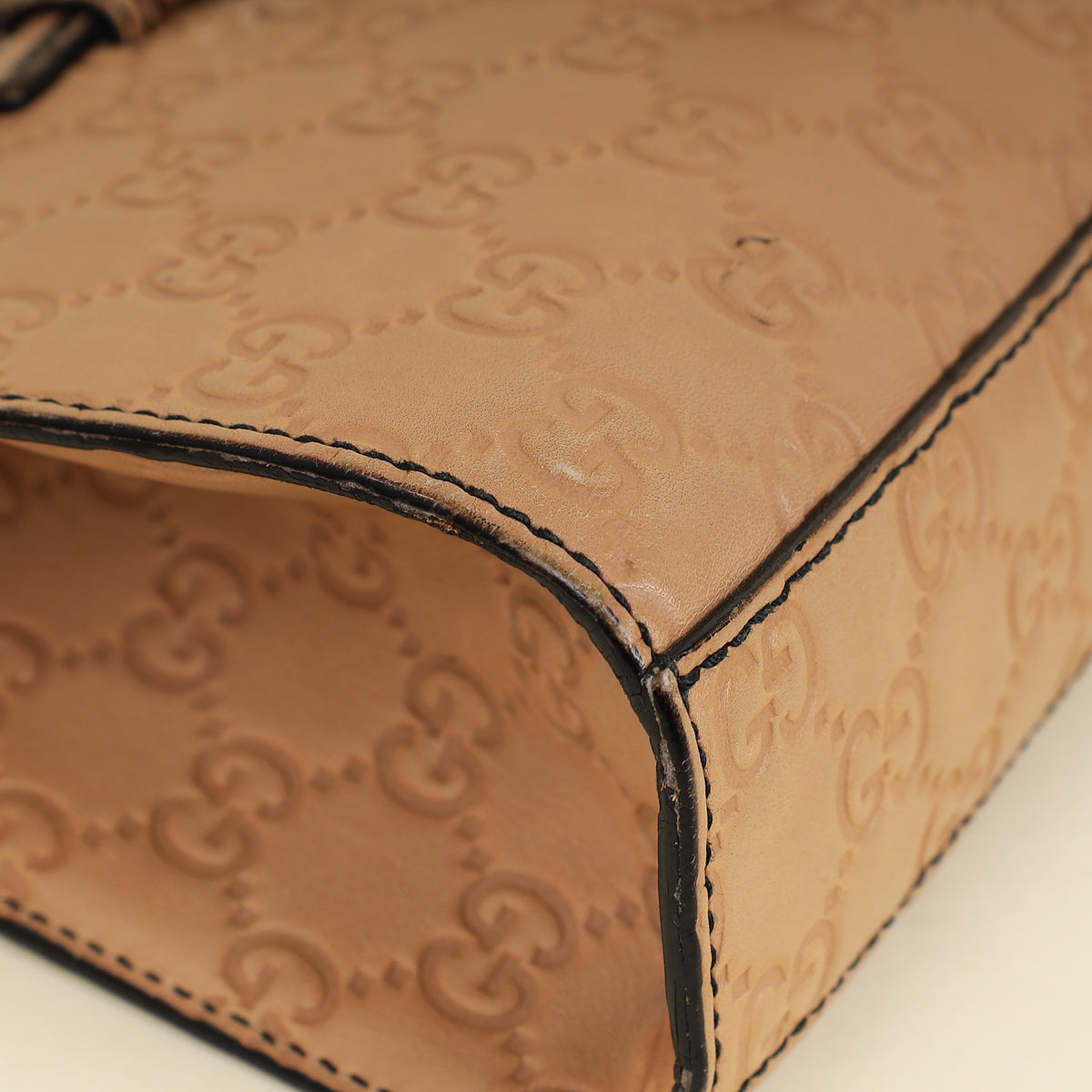 Gucci Beige Guccissima Emily Small Shoulder Bag
