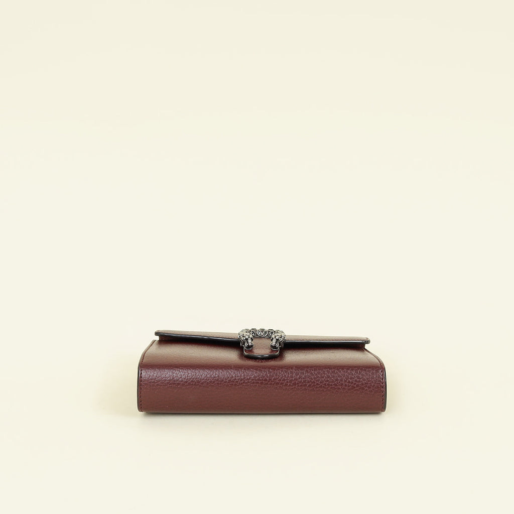 Gucci Burgundy Dionysus Mini Chain Shoulder Bag